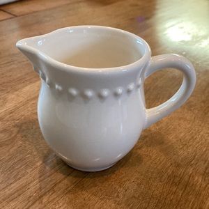 Pottery Barn Emma beaded creamer ivory